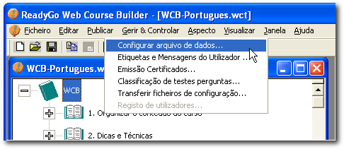 Configurar o teste para guardar os dados em servidor 