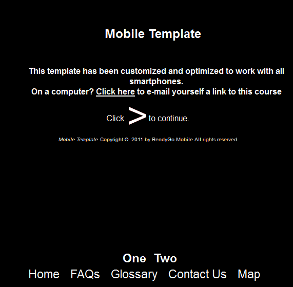 Touch-Black Template - Front Page