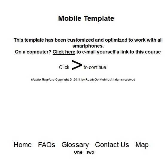 Touch-White Template - Front Page