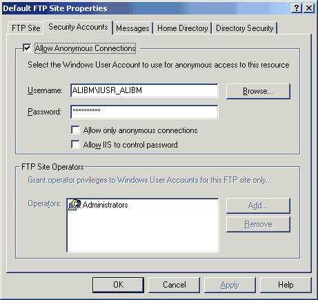 FTP directory security FTP directory security