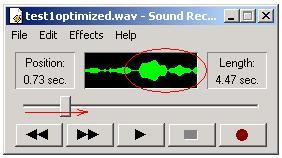 Find the actual start of the voice in the file 